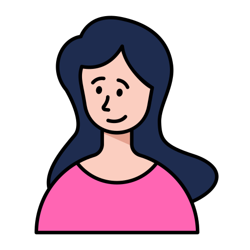 muchacha Generic Outline Color icono