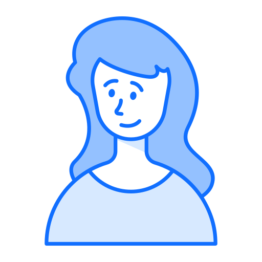 女の子 Generic Blue icon