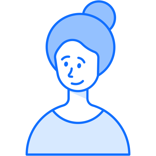 女の子 Generic Blue icon