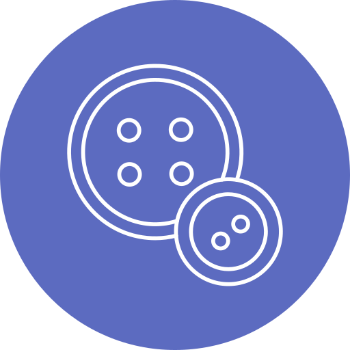 botón de tela Generic Circular icono