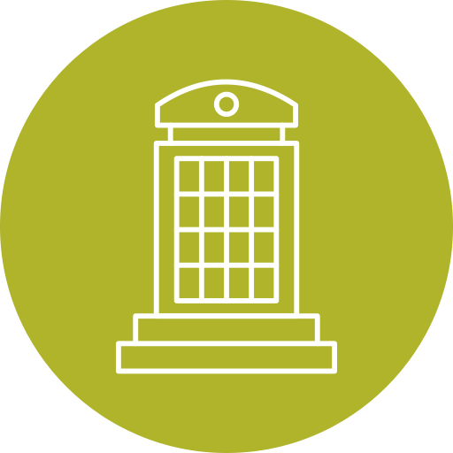 公衆電話ボックス Generic Circular icon