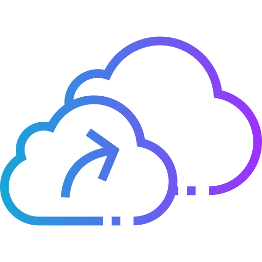Cloud computing Generic Gradient icon