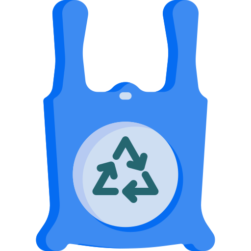 plastikowa torba Generic Flat ikona