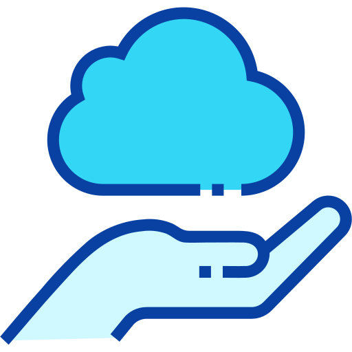 alojamiento en la nube Generic Blue icono