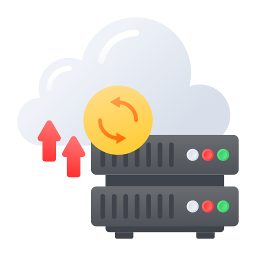 Cloud database Generic Flat Gradient icon