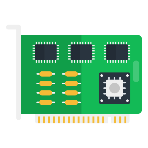tarjeta de computadora Generic Flat icono