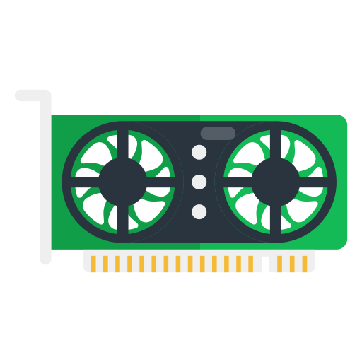tarjeta de video Generic Flat icono