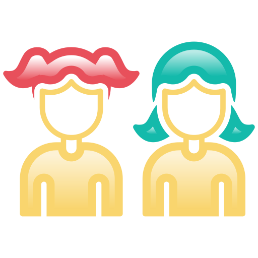 Sisters Generic Lineal Color Gradient icon