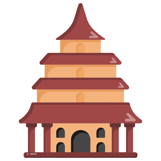 Chinese temple Generic Flat icon