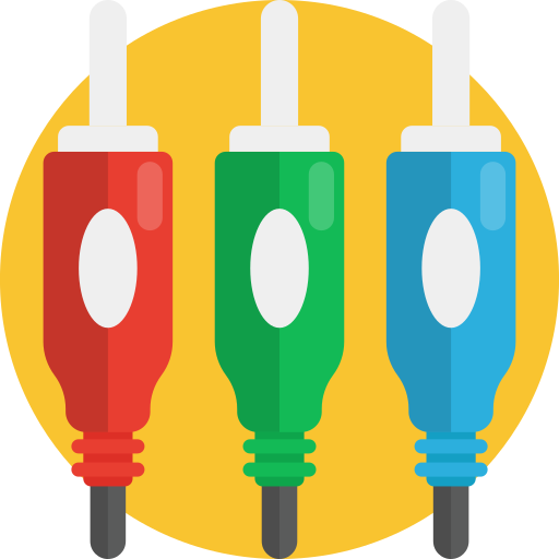 Connector jacks Generic Rounded Shapes icon