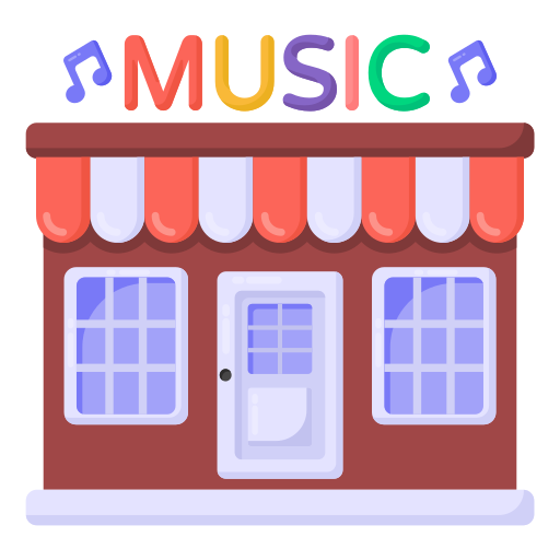 Музыкальный магазин Generic Flat иконка