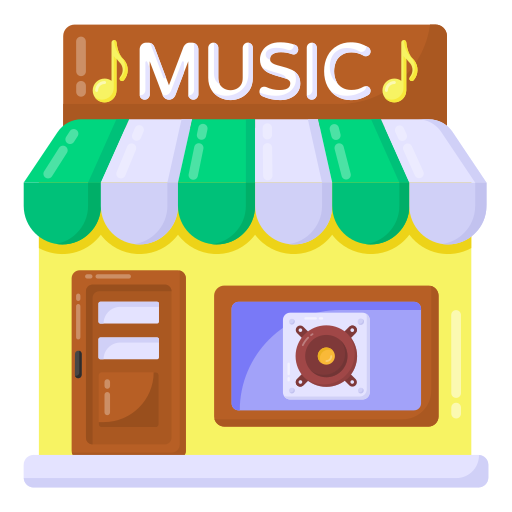 Музыкальный магазин Generic Flat иконка