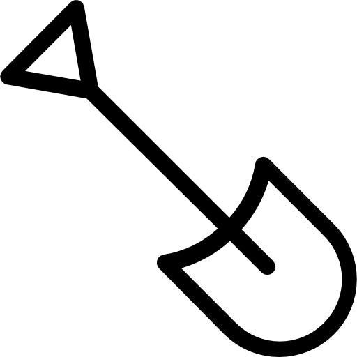 Łopata Roundicons Premium Lineal ikona