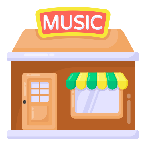 sklep muzyczny Generic Flat ikona