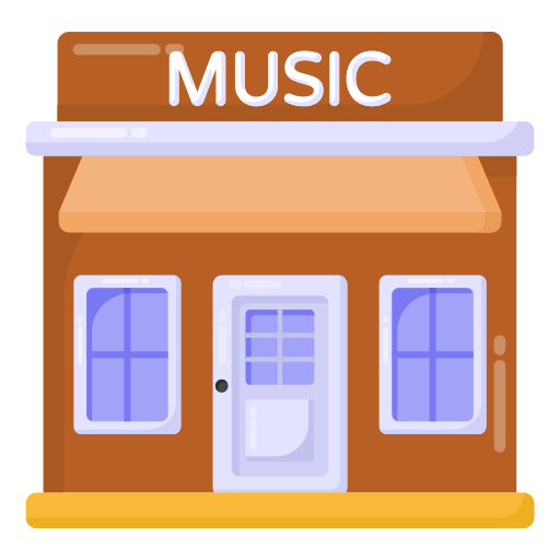 negozio di musica Generic Flat icona