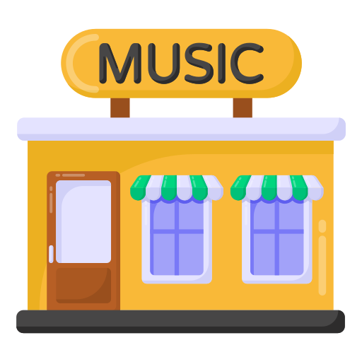 tienda de música Generic Flat icono