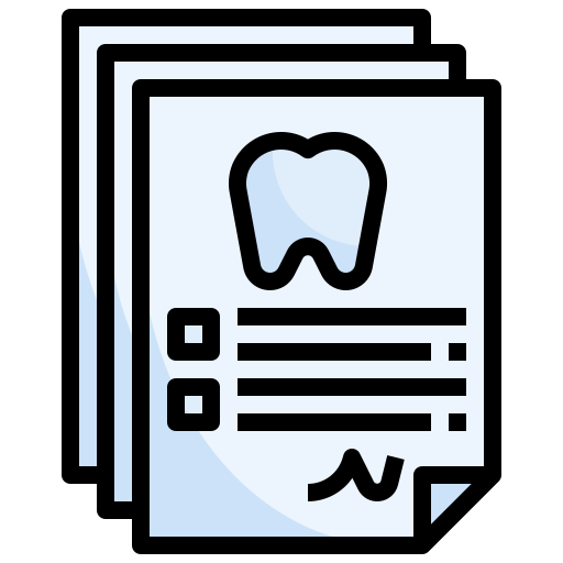 Dental report Surang Lineal Color icon