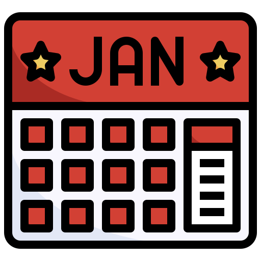 January Surang Lineal Color icon