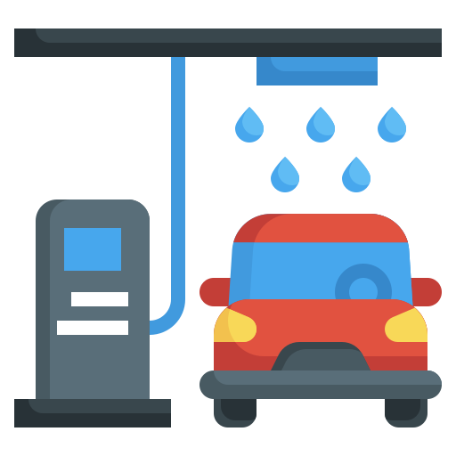Car wash Surang Flat icon