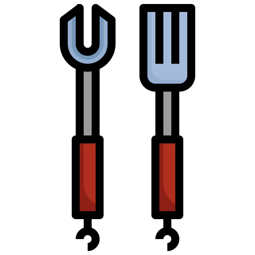 Fork Surang Lineal Color icon