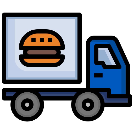 burgery Surang Lineal Color ikona