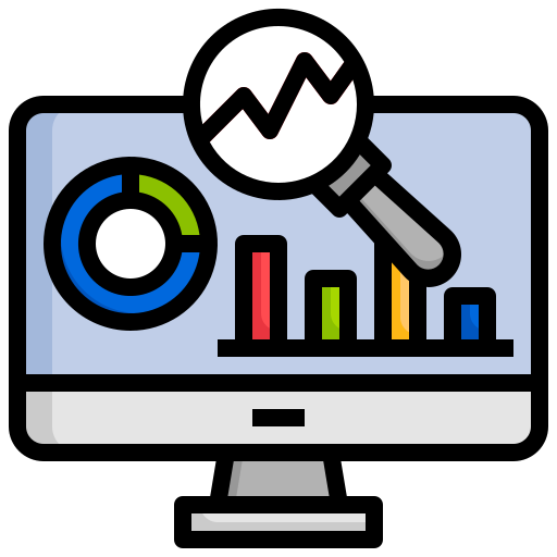 Market research Surang Lineal Color icon