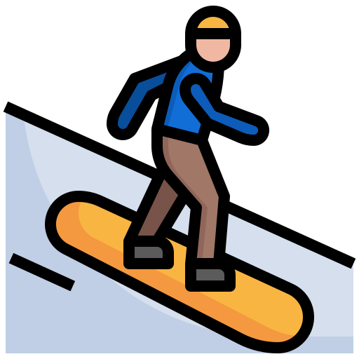 snowboard Surang Lineal Color icon