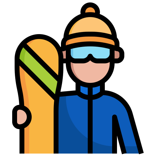 Snowboard Surang Lineal Color icon
