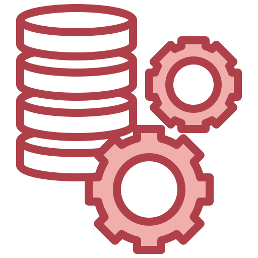 Database management Surang Red icon