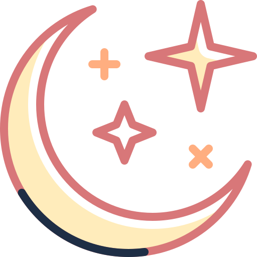noc Special Meteor Lineal color ikona