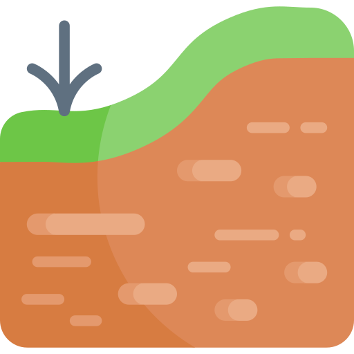 Ground Kawaii Flat icon