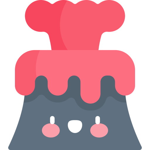 화산 Kawaii Flat icon