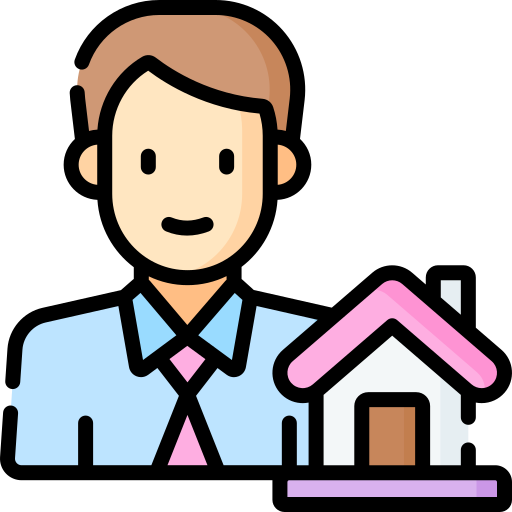 Real estate agent Special Lineal color icon