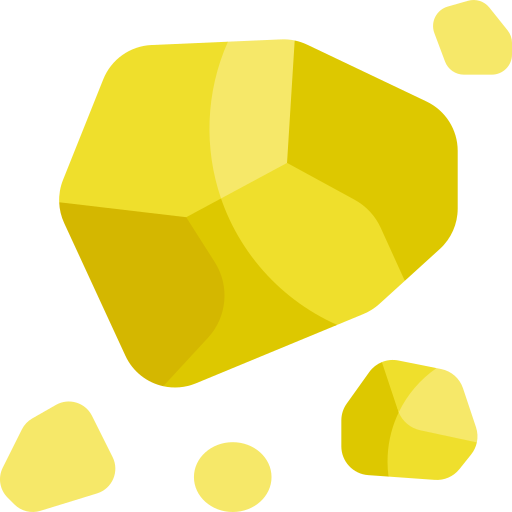 złoto Kawaii Flat ikona