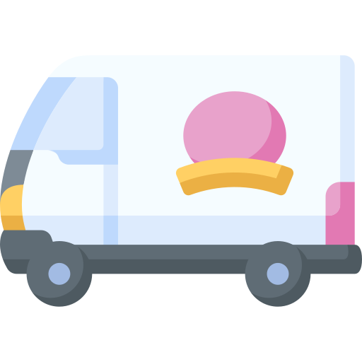 furgoneta de reparto Special Flat icono
