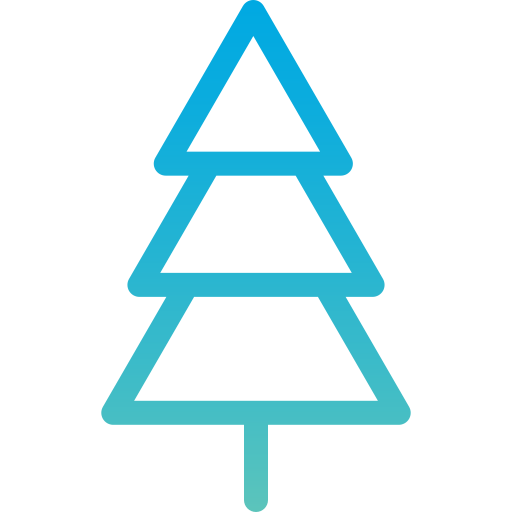 árbol de navidad Generic Gradient icono