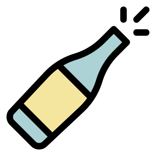 шампанское Generic Outline Color иконка