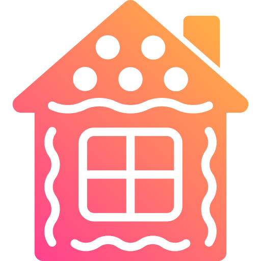 Gingerbread house Generic Flat Gradient icon