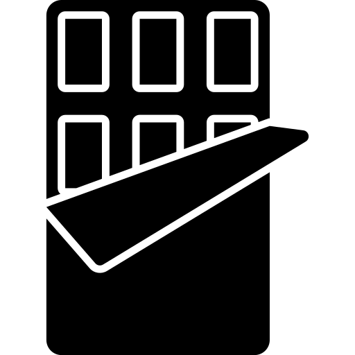 tabliczka czekolady Generic Glyph ikona