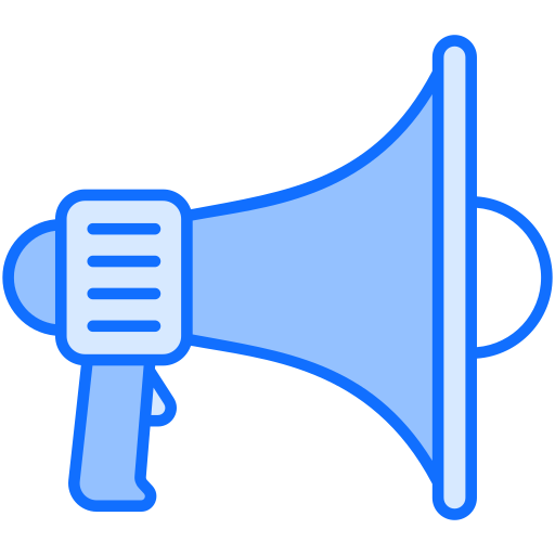 Megaphone Generic Blue icon