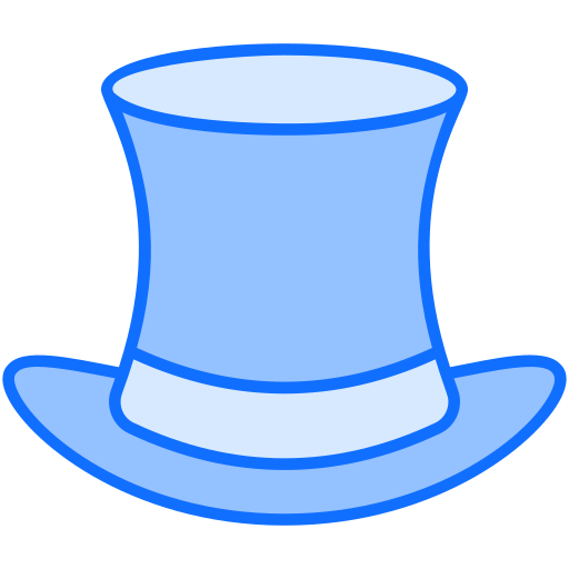 トップハット Generic Blue icon