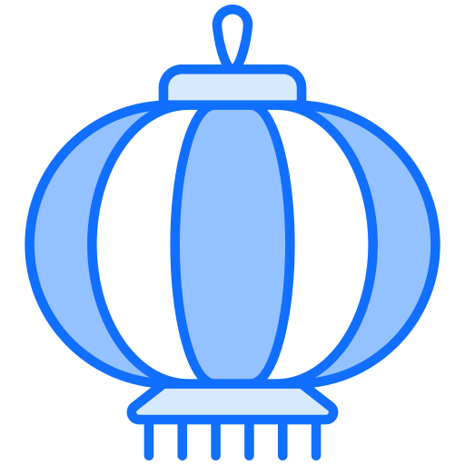 lanterna cinese Generic Blue icona