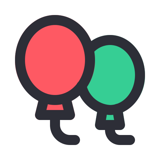 ballons Generic Outline Color icon