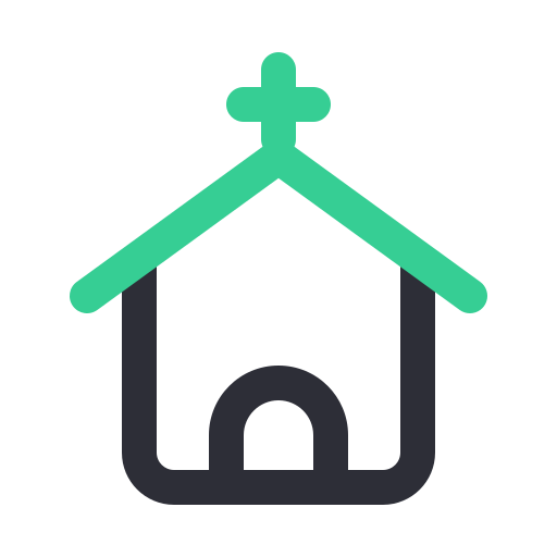 Church Generic Outline Color icon