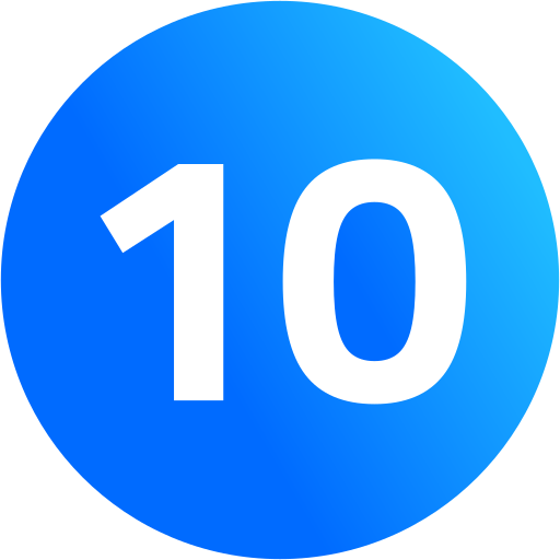 numer 10 Generic Circular ikona