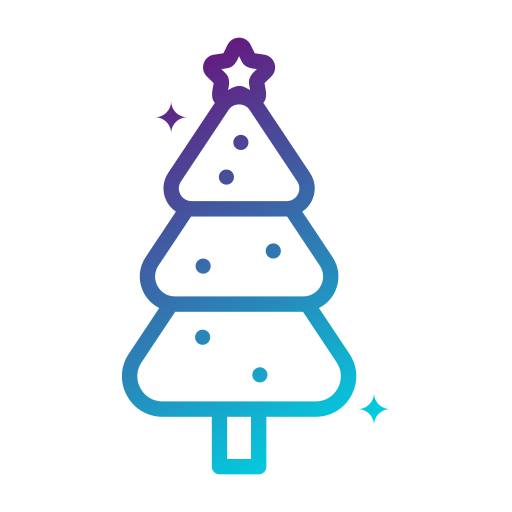 クリスマスツリー Generic Gradient icon