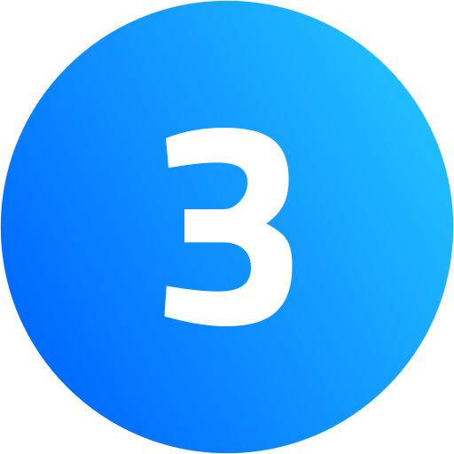 番号 3 Generic Circular icon