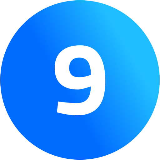 9番 Generic Circular icon