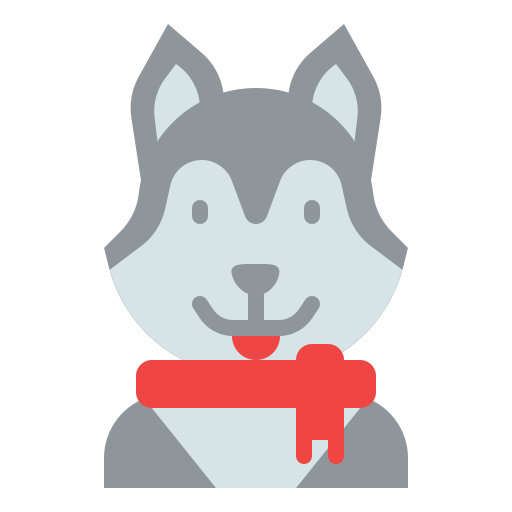 sibirischer husky Generic Flat icon