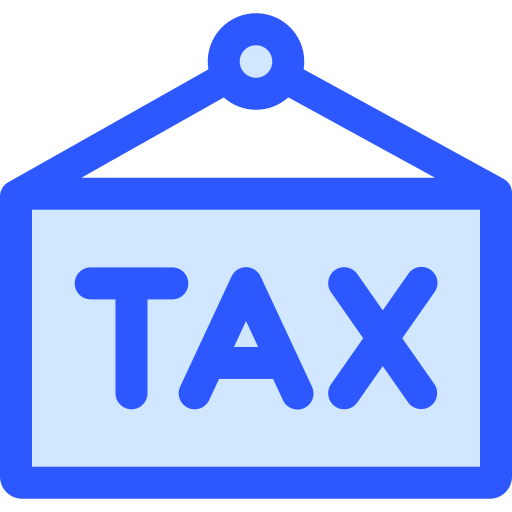 税金 Generic Blue icon